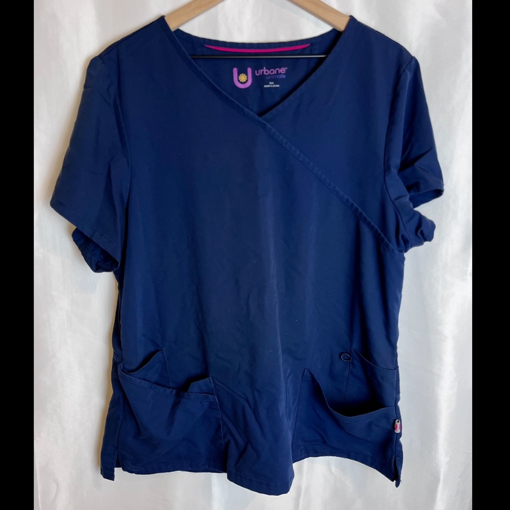 Urbane Ultimate Navy Scrub Top - Xl